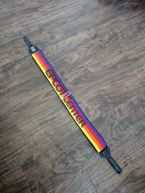 Vintage Disney Epcot Center Rainbow Camera Strap Like New
